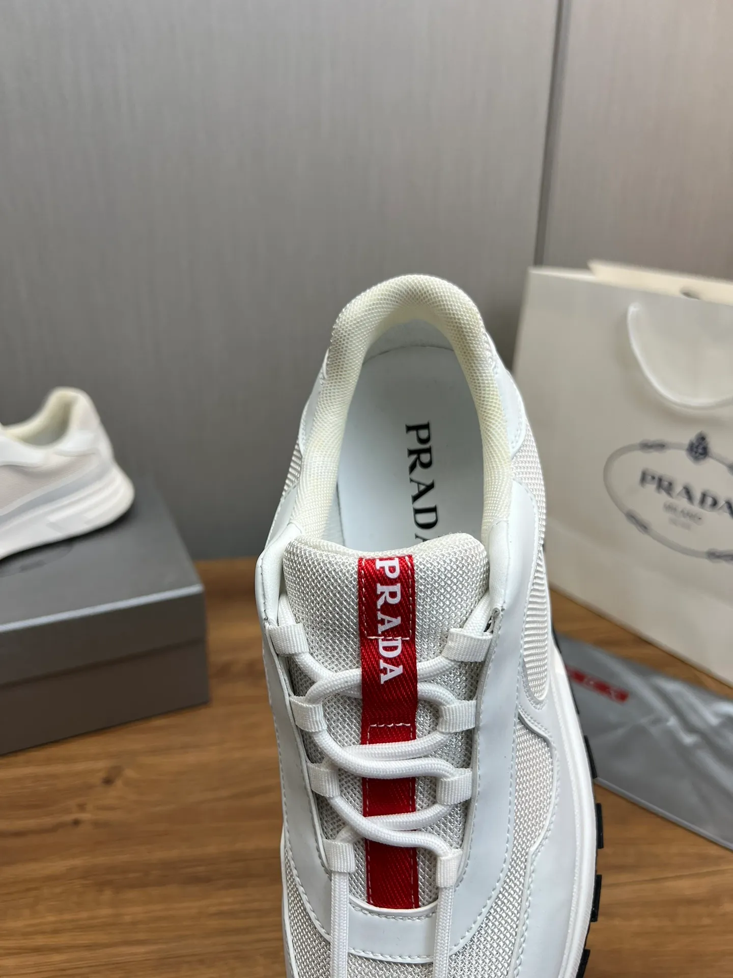 Men's shoes 💰540💰 [PRADA] Men's shoes are popular in the counter, official website is synchronized, 1 high-quality shipment ✔️Original fly-woven cowhide + cowhide lining, 1🆚1 replica, original sole, 38-45 (45 customized, non-refundable)